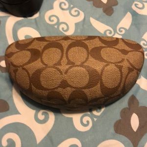 Coach black sunglass with case and wiper